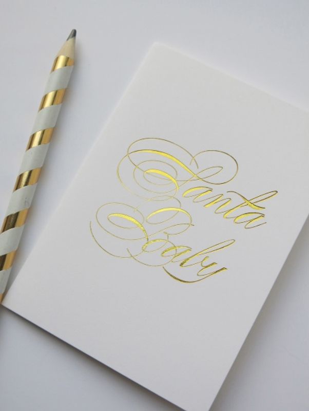 Cardsome Santa Baby Card