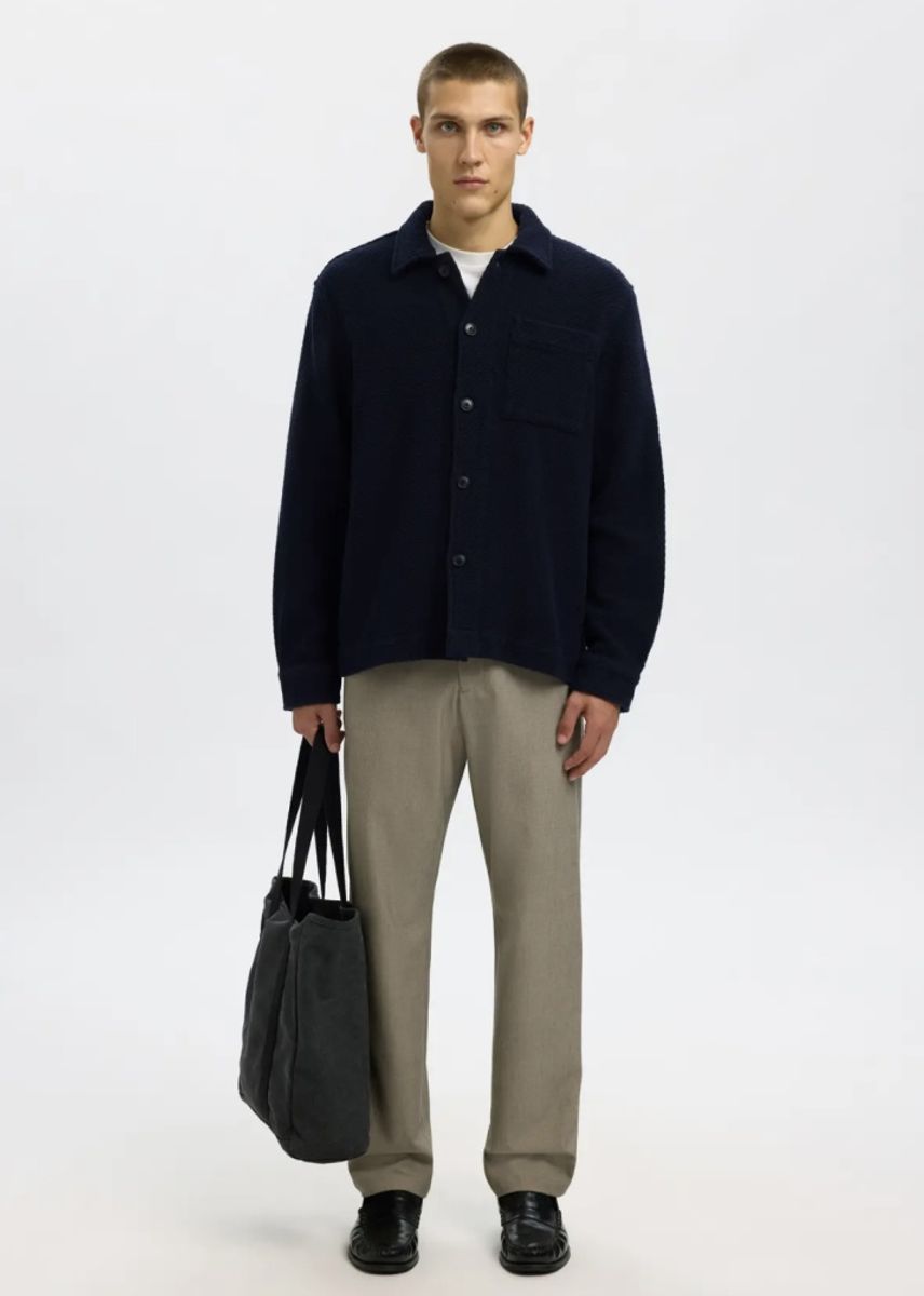 Selected Homme REGFRED STRUCTURED OVERSHIRT  Sky Captain Structured