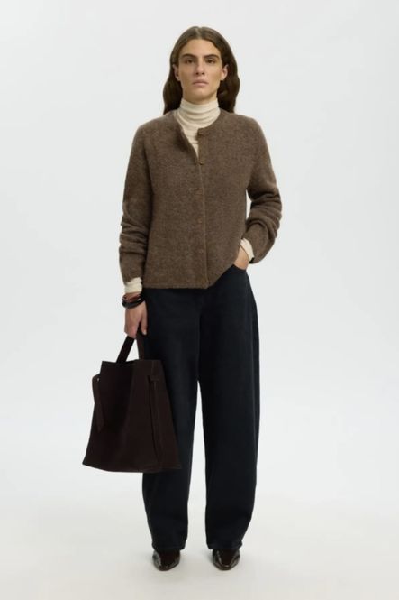 Hovedbilde Selected Femme Lulu New Knit Cardigan Dachshund Melange