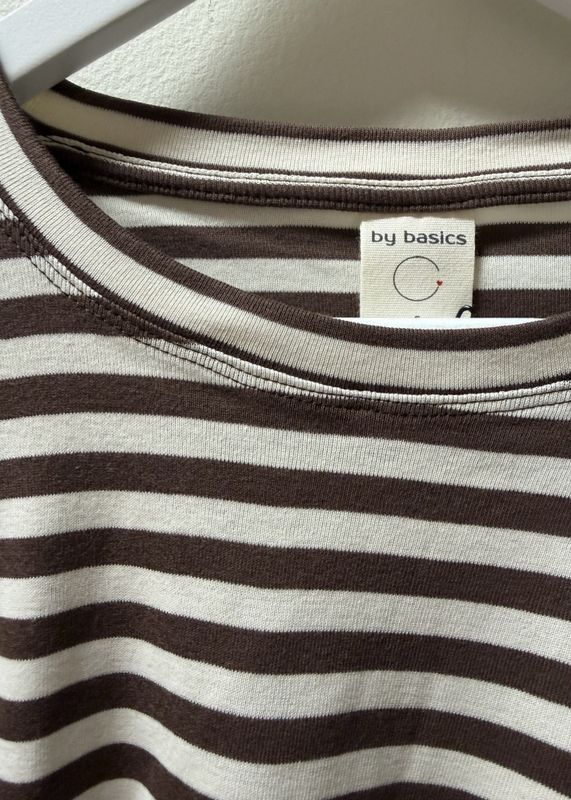 by Basic shirt loose raw white/ chestnut