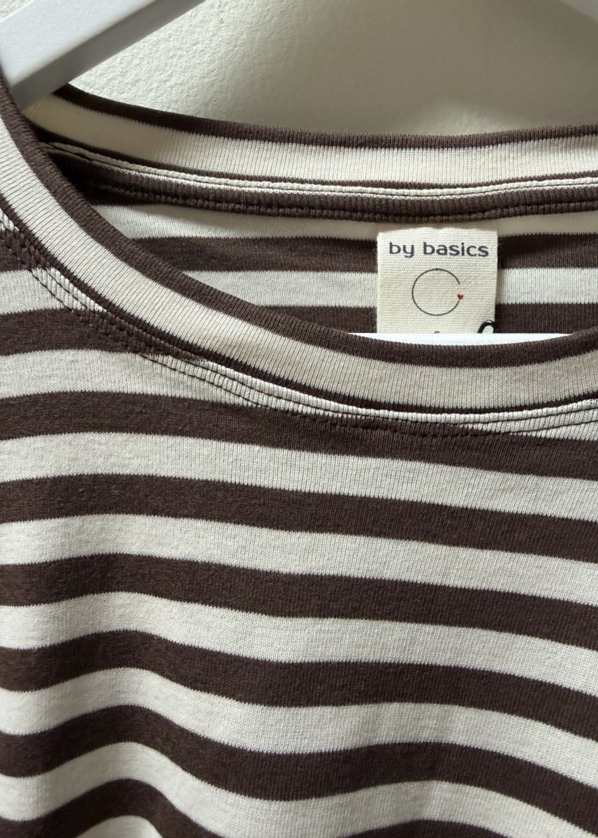 by Basic shirt loose raw white/ chestnut