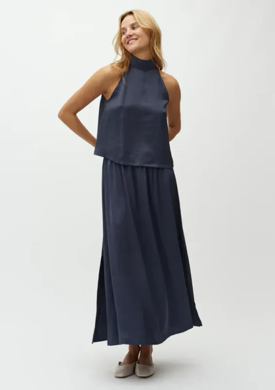MbyM Nia Quill Skirt  Bering Blue 