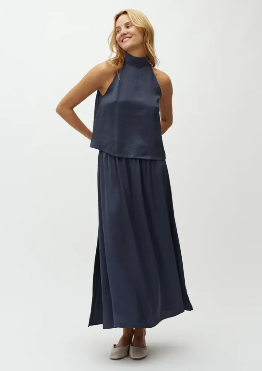 MbyM Nia Quill Skirt  Bering Blue 