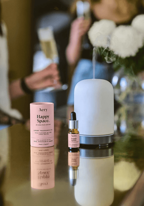 Hovedbilde Aery Happy Space Fragrance Oil - Rose Geranium and Amber