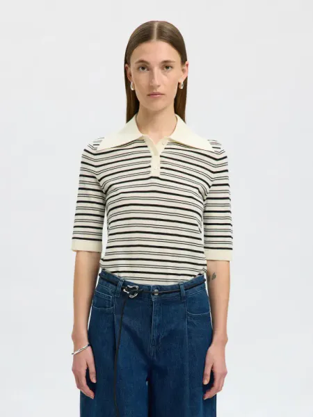 Hovedbilde Selected Femme Thea 2/4 Knit Merino Collar Neck