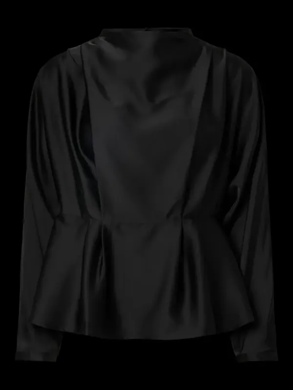 YAS Pella Funnel Neck Black 