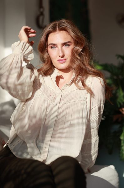 Hovedbilde Nectar Moonlace Blouse - Vanilla Mist
