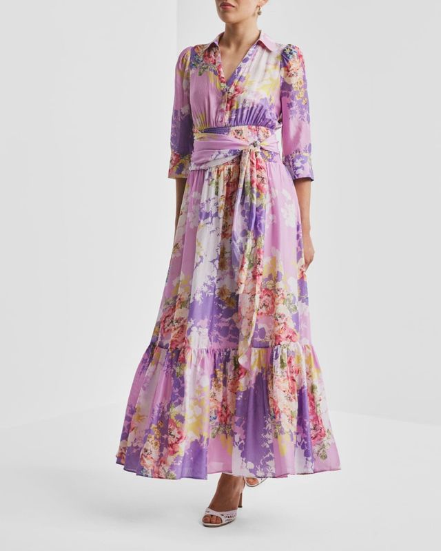 ByTiMo Organza Tieband Dress Purple Meadow