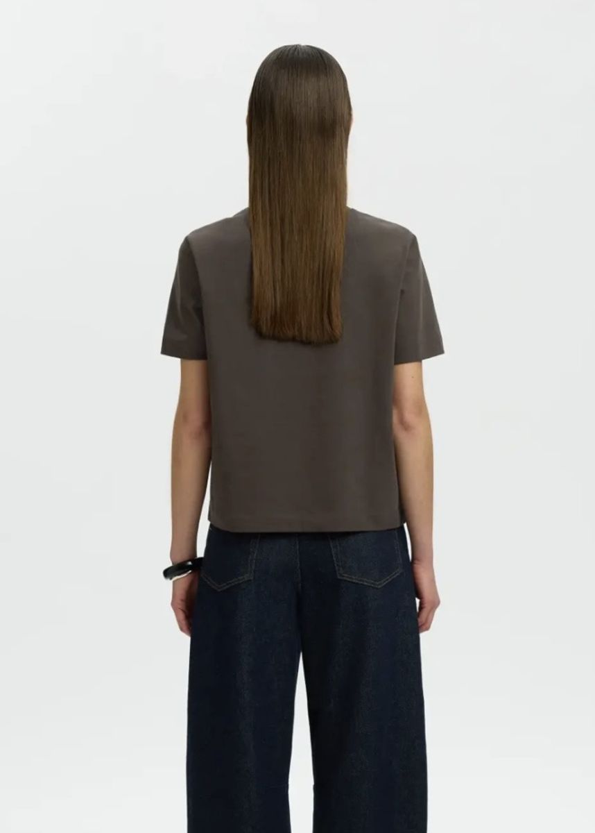 Selected Femme Essential Boxy  Tee  Delicioso