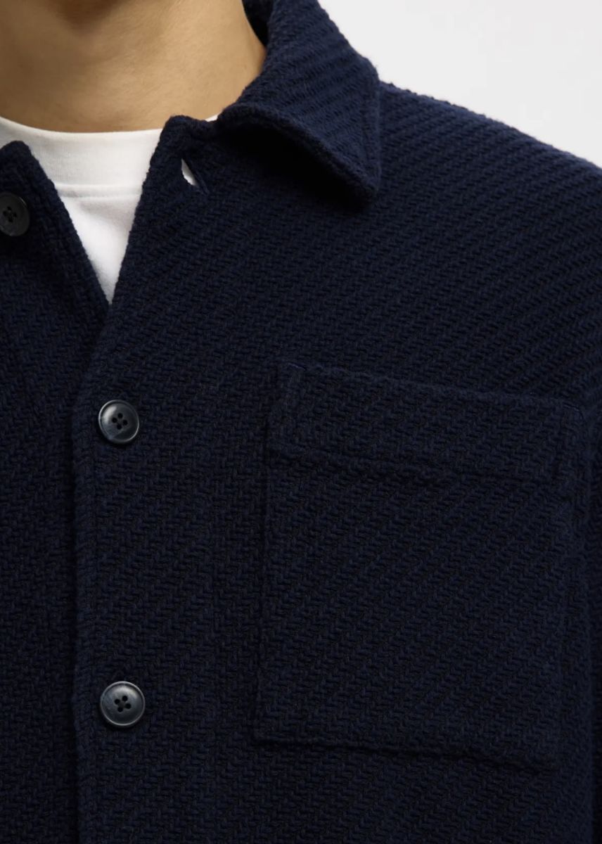 Selected Homme REGFRED STRUCTURED OVERSHIRT  Sky Captain Structured