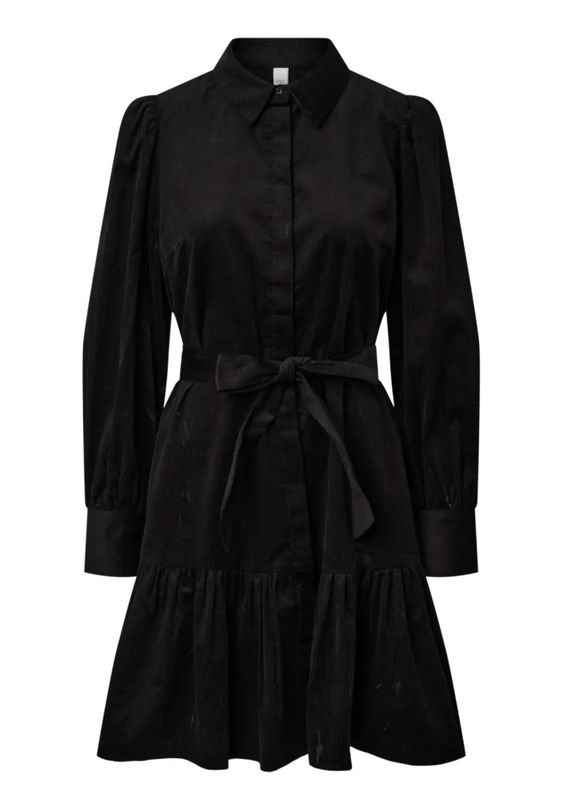 YAS Cora Shirt Dress Black 