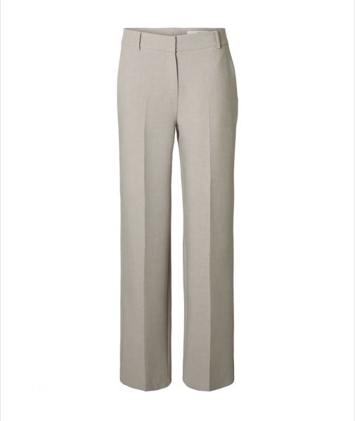 Hovedbilde Selected Femme Rita Wide Pant Melange Island Fossil