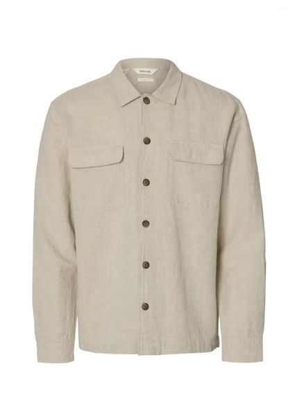Hovedbilde Selected Homme Motto Leroy Linen Blend Overshirt Pure ...