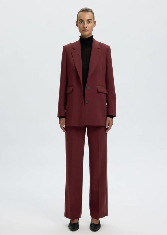 Selected Femme  Rita Classic Blazer Tawny Port Melange