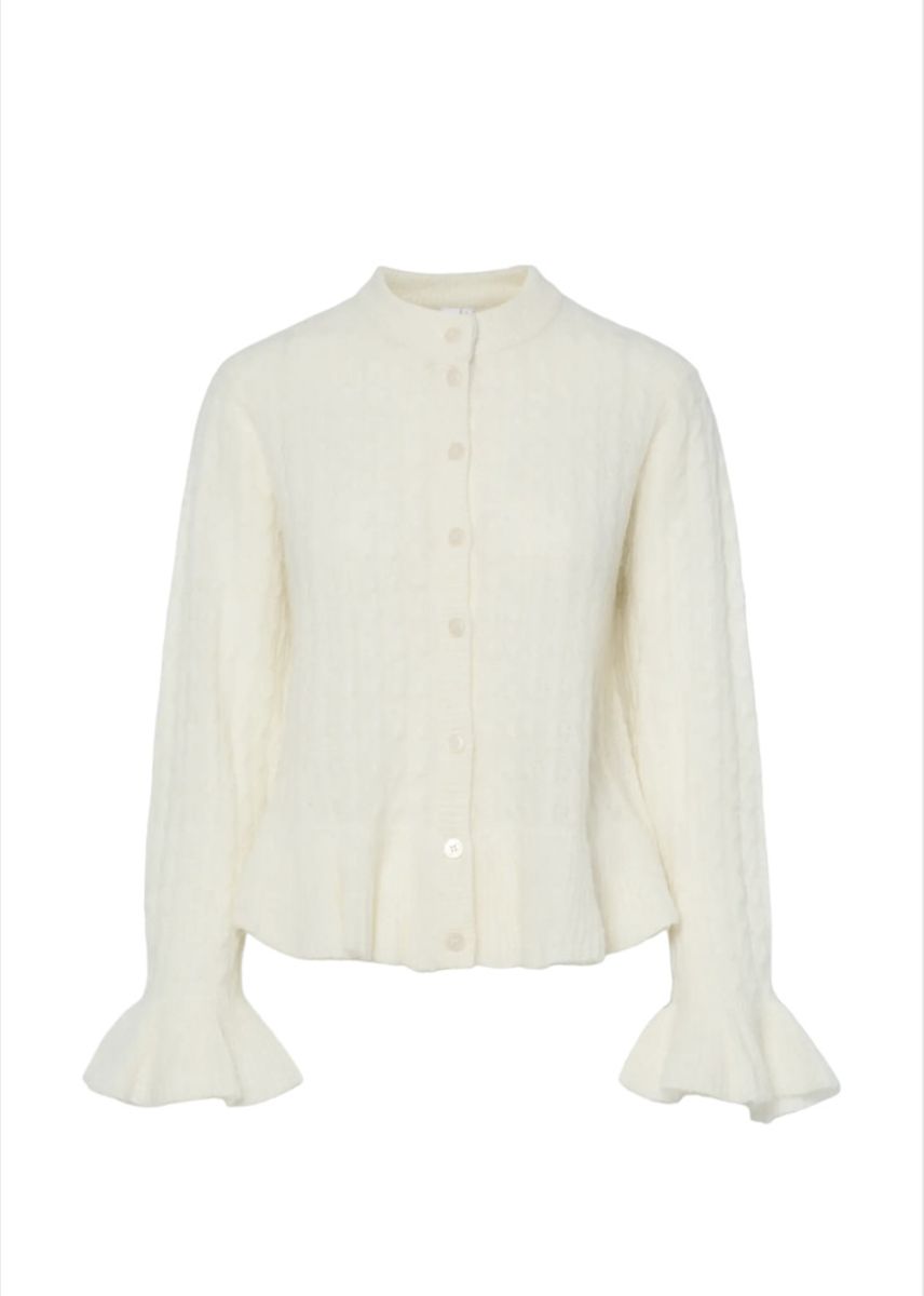 YAS Numa Knit Cardigan Birch