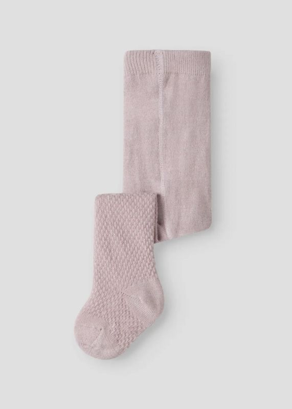 Name It Wakma Structure Pantyhose Violet House Ull/Bomull