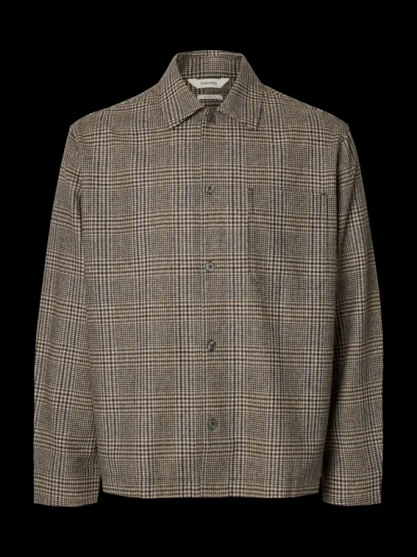 Selected Homme Vend Check Wool Blend Light Delicioso Mix
