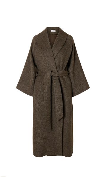 Hovedbilde Selected Femme Ida 7/8 Sleeve Wool Blend Coat Birch ...