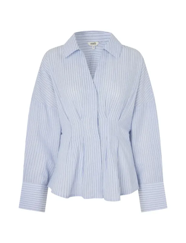 MbyM Isidor Shirt Light Blue White Stripe 