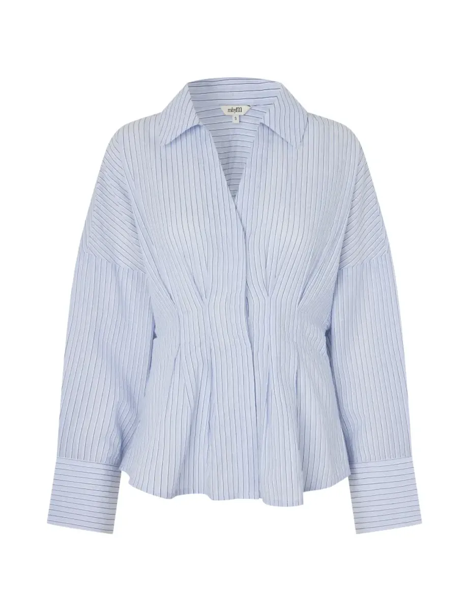 MbyM Isidor Shirt Light Blue White Stripe 