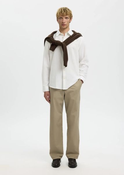 Hovedbilde Selected Homme Claus Clay Linenblend Bright White