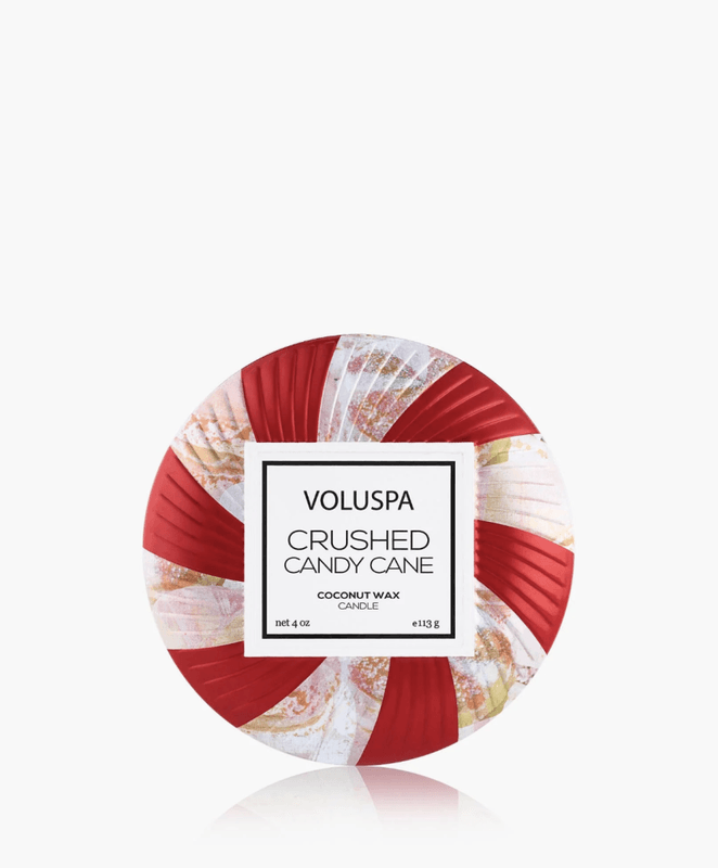 Mini Tin Candle Crushed Candy Cane Voluspa
