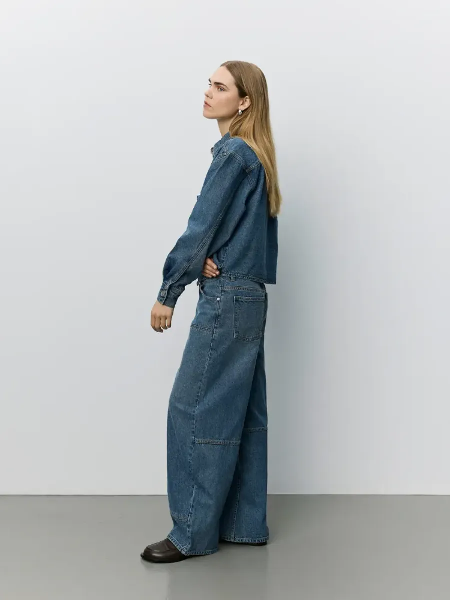 Sofie Schnoor Nashima Denim Shirt Denim Blue 