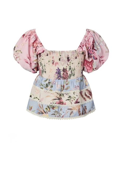 Hovedbilde YAS Messa Smock Topp Ballerina/Skyway