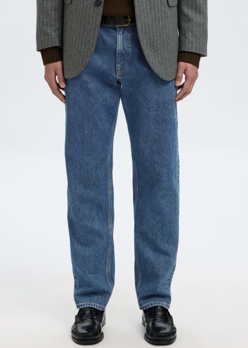 Selected Homme Straight Ben Kori Jeans Medium Blue Denim 203