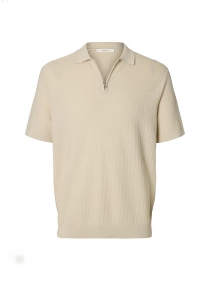 Hovedbilde Selected Homme Cran Knit Polo Oatmeal