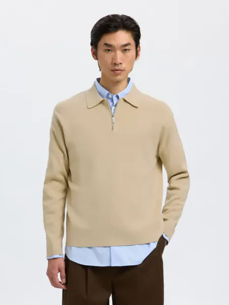 Hovedbilde Selected Homme Teller Relaxed Half Zip Polo