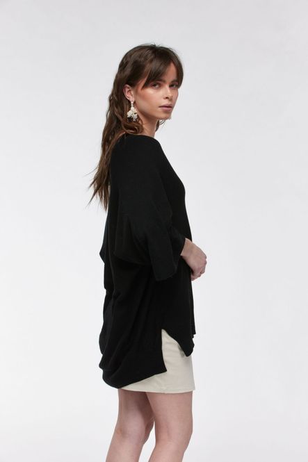 Hovedbilde  Woodling  Oda Poncho Svart 