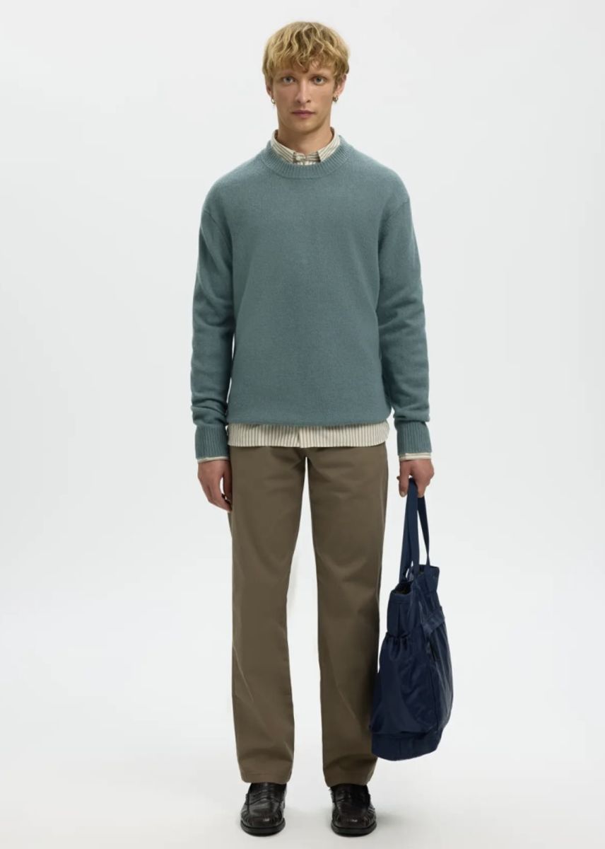 Selected Homme Reuben Knit Relaxed Crew Neck 