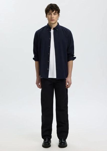 Hovedbilde Selected Homme Cole Jay Melange Shirt Sky Captain Melange