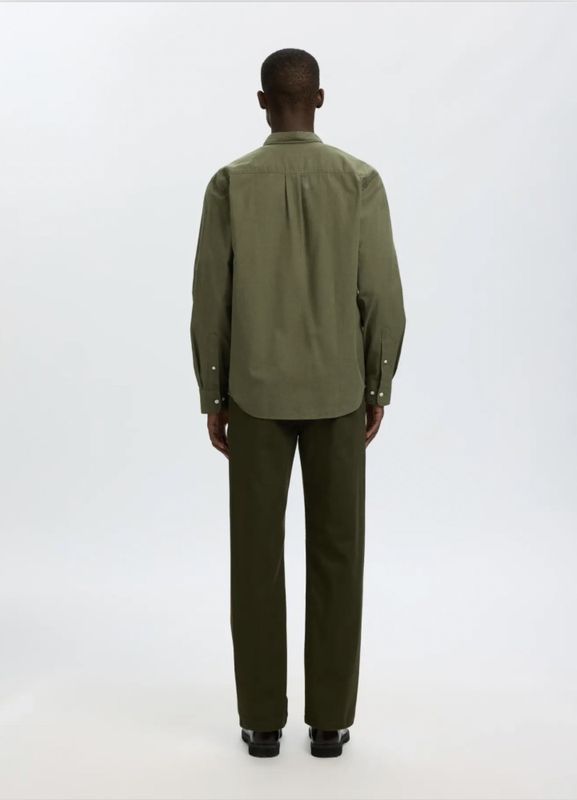 Selected Homme Cole Jay Melange Shirt Vetiver/Melange 