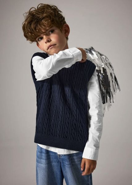 Hovedbilde Name It Roman Strikka vest Navy Blazer