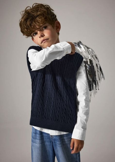 Hovedbilde Name It Roman Strikka vest Navy Blazer