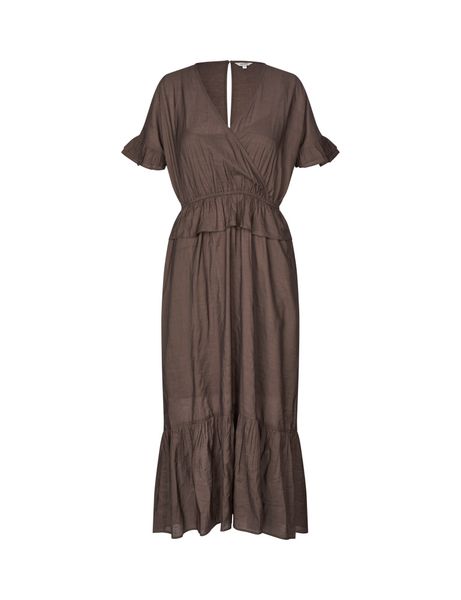 Hovedbilde MbyM Gunnvor Dress Chocolate Brown