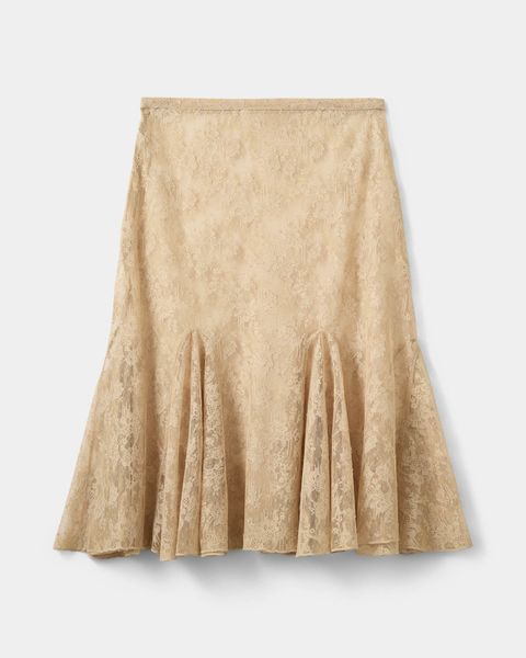 Hovedbilde Sofie Schnoor Lena Distressed Lace Midi Skirt Sand