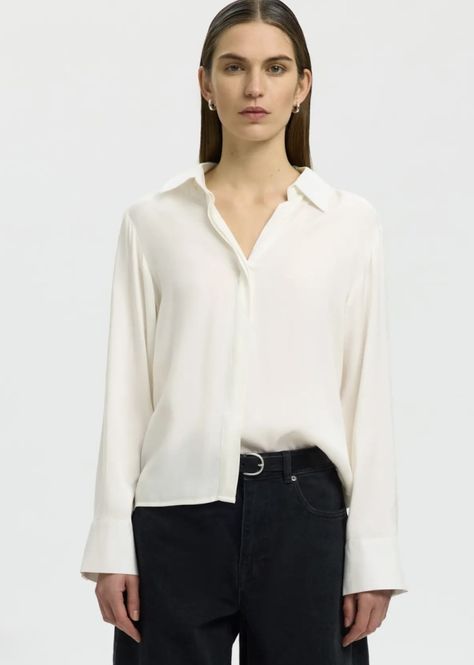 Hovedbilde YAS Jonna Open Collar Shirt Egret