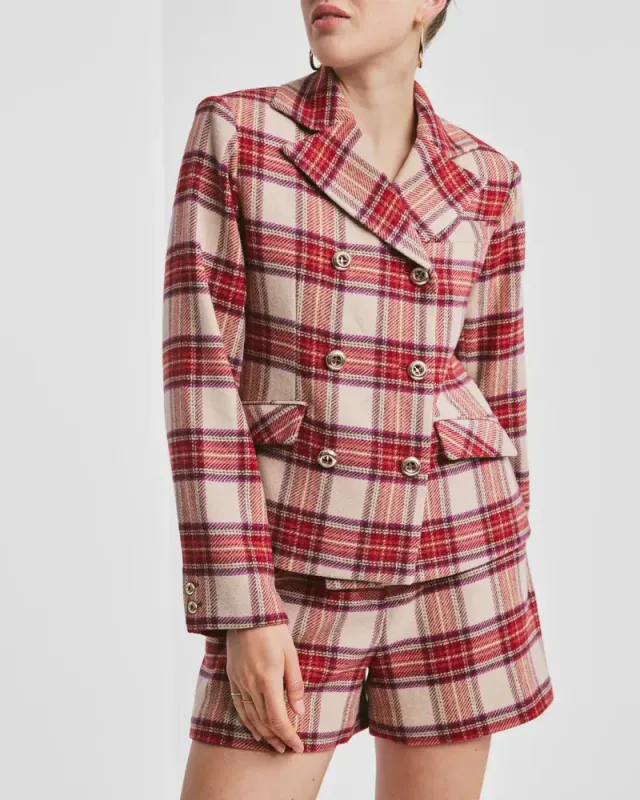 byTiMo Tailored Shorts Checks 