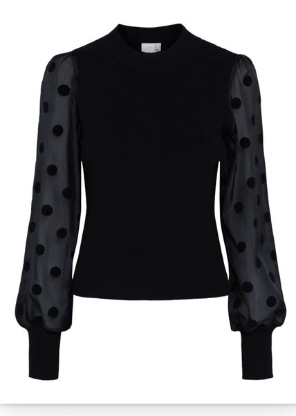 Hovedbilde YAS Dotme Pullover Black