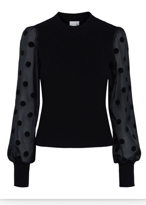 Hovedbilde YAS Dotme Pullover Black