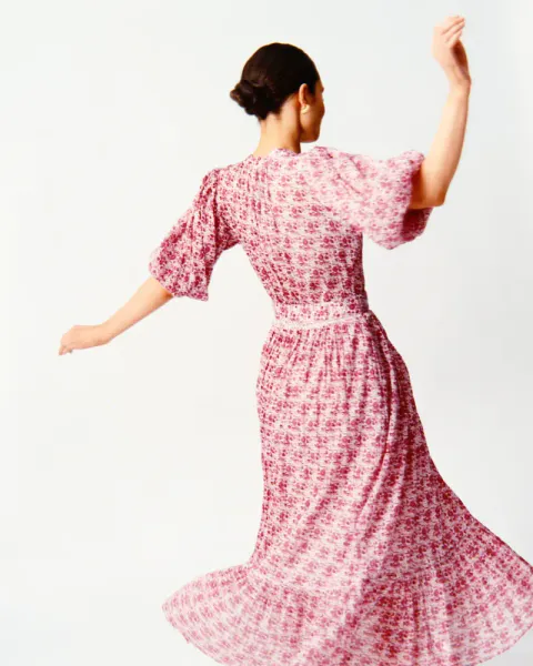 Hovedbilde byTiMo Twisted Midi Dress Wildflowers