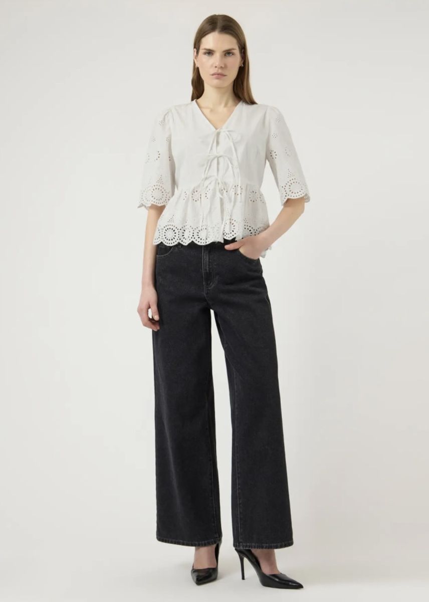 YAS Cornelia Topp 2/4 arm Star White