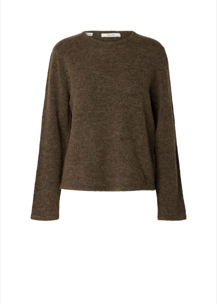Selected Femme Lulu  New Knit Dachshund Melange