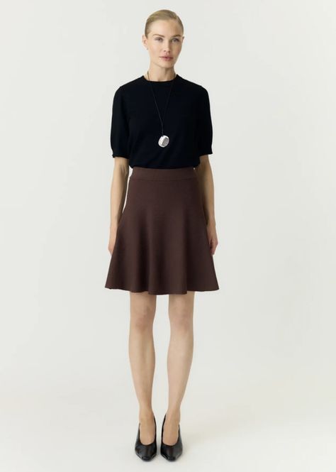 Hovedbilde YAS Fonny Skirt Knit Skirt  Chocolate Brown