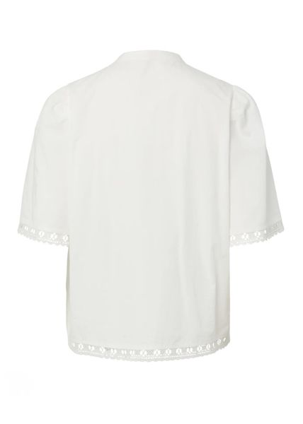 Hovedbilde YAS Gunio 2/4 Shirt Star White 100% Organisk Bomull