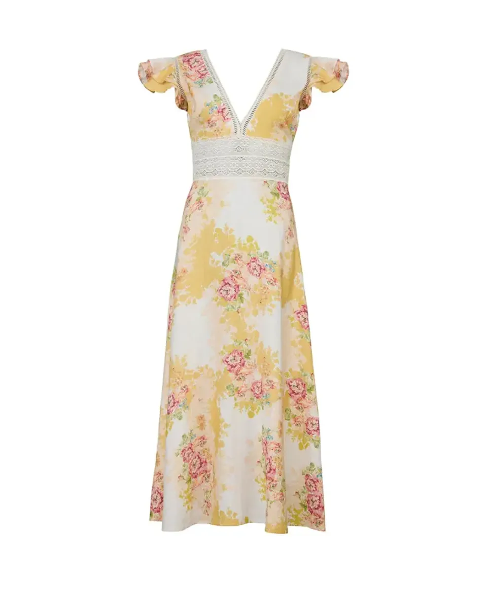 byTiMo Linen V-Neck Dress Amore