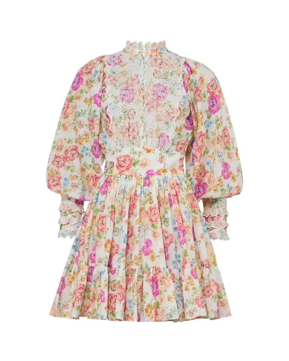 byTiMo Cotton Slub Mini Dress Flora